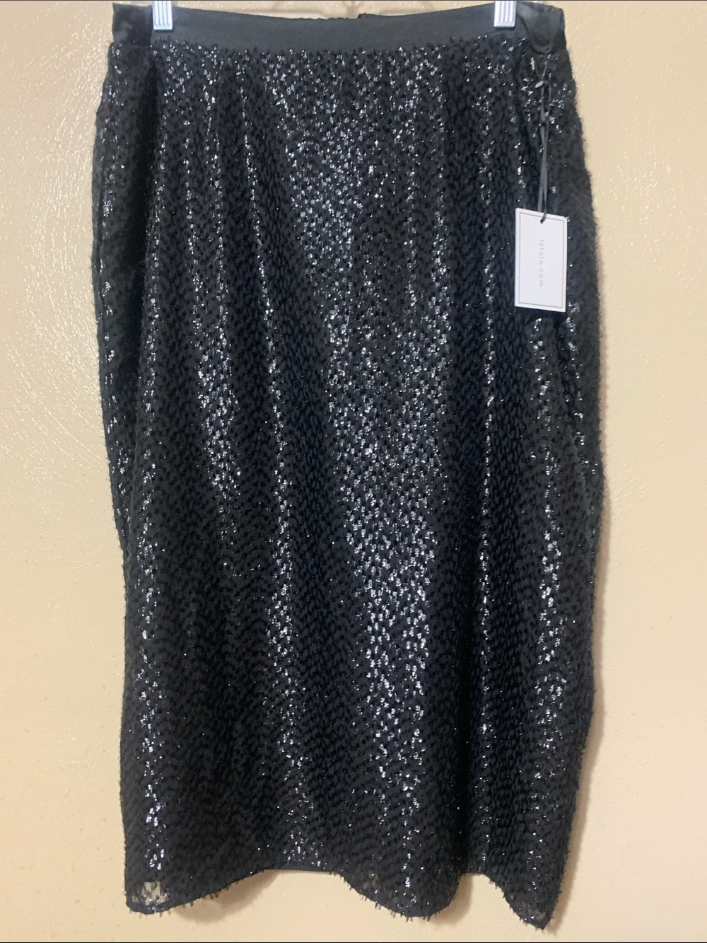 1. State size 14 Black Sequin Midi Skirt NWT